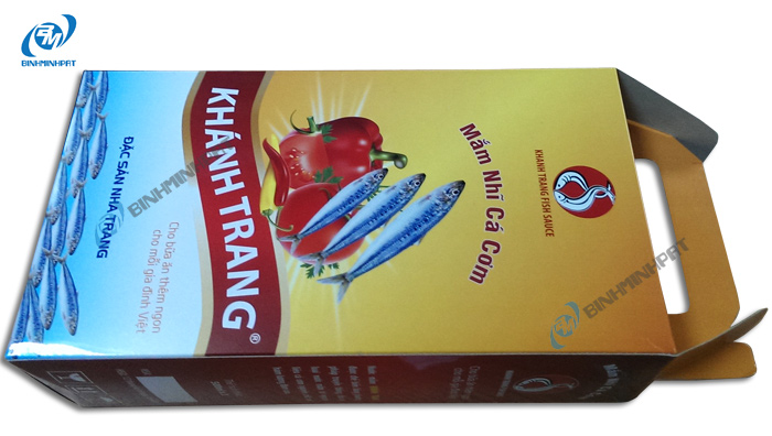 Hộp carton đựng nước mắm cá cơm Khánh Trang 3