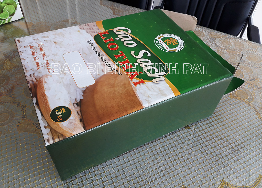 In hộp giấy, hộp carton in offset đựng gạo - hinh 05