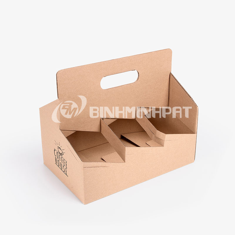 Hộp đựng cà phê 6 cốc có tay cầm