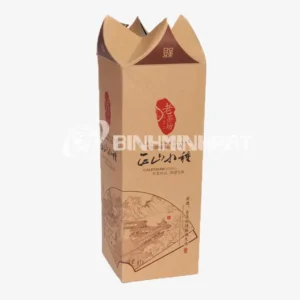 Hộp trà Kraft có nắp hình cánh hoa